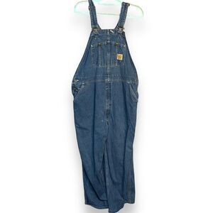 Carhartt Men's Blue Denim Overalls